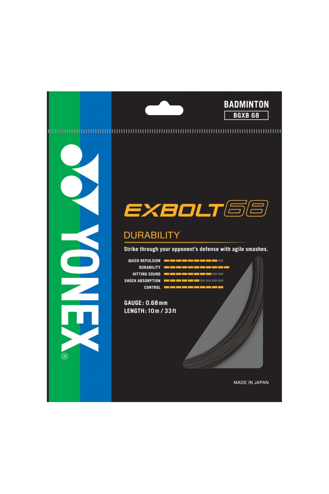 Yonex Exbolt 68 0.68mm/10M Set Black