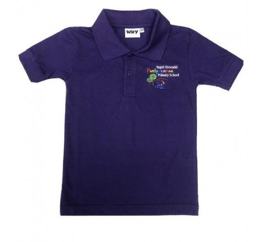 Pontprennau Primary School Polo Purple