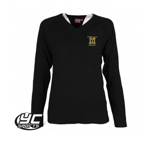 St Martins Comprehensive School Fitted Jumper