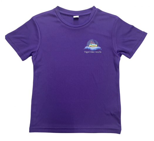 Ysgol Glan Morfa PE T-Shirt Purple