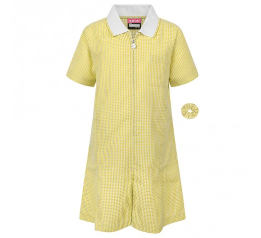 Zeco Gingham Dress (Yellow)